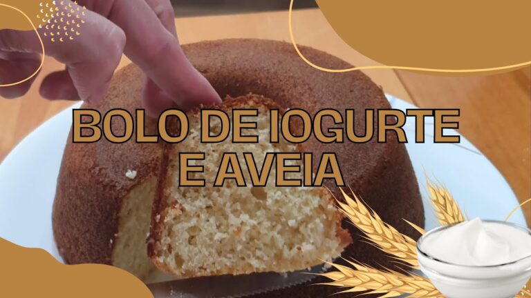 Bolo de iogurte com aveia e mel: receita saudável e deliciosa