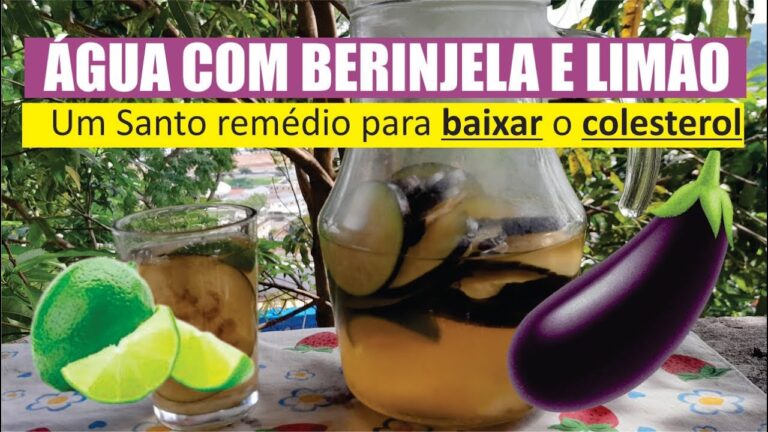 Receita de &aacute;gua de berinjela com lim&atilde;o