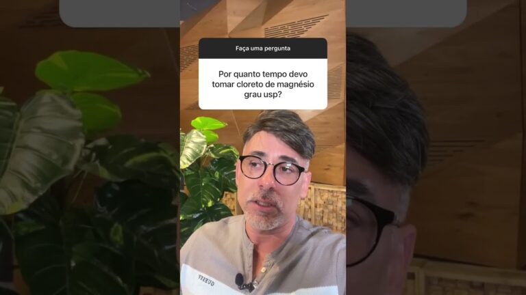 Dura&ccedil;&atilde;o Ideal do Uso do Cloreto de Magn&eacute;sio