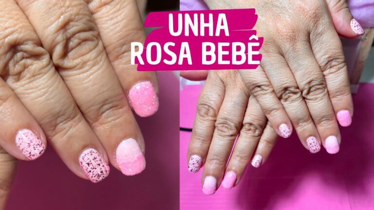 Unhas de Gel Rosa Beb&ecirc;: Eleg&acirc;ncia e Sofistica&ccedil;&atilde;o em Cada Detalhe