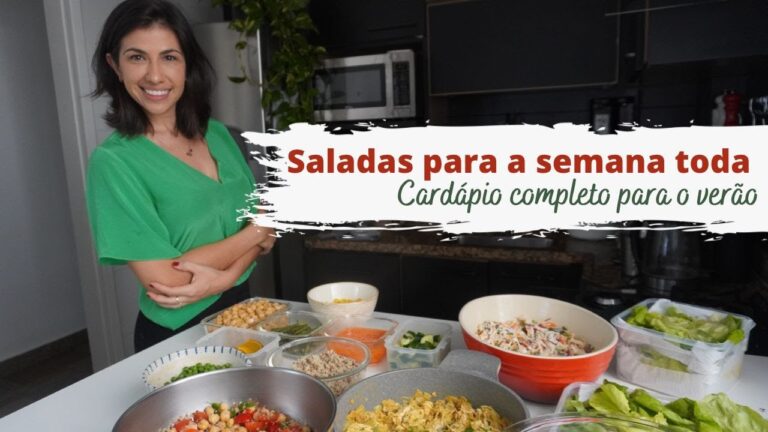Saladas Saud&aacute;veis: Card&aacute;pio Semanal Pr&aacute;tico e Saboroso