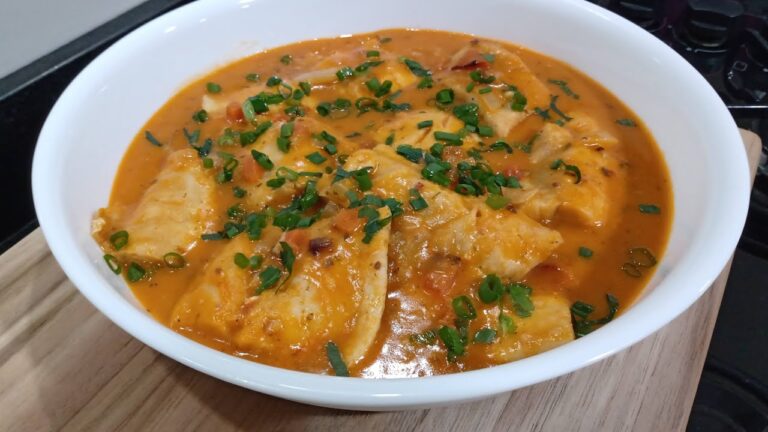Receita Simples de File de Peixe Ensopado